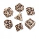 Würfelset Steampunk Clockwork Beige & brown Dice Set (7)