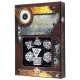 Würfelset Steampunk Clockwork White & black Dice Set (7)