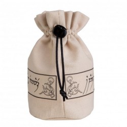 Elvish Beige & black Dice Pouch