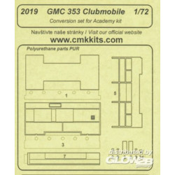 GMC 353 Clubmobile - conversion set für Academy Bausatz