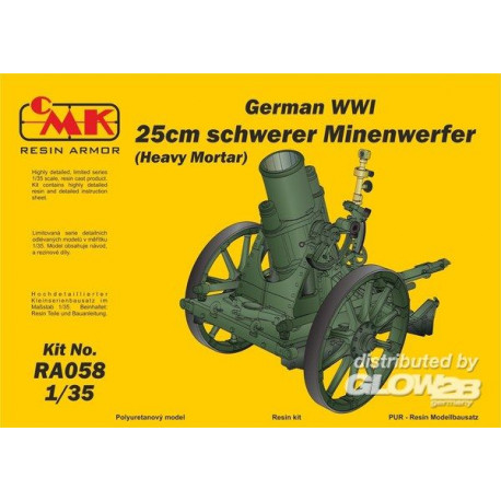 German WWI 25cm schwerer Minenwerfer/ Heavy Mortar-All Resin kit