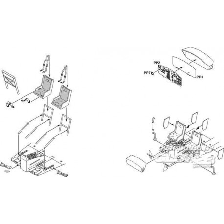 UH-1D Interior set (DRA), USA, Modern 