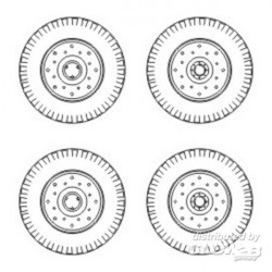 Chevrolet C.15A wheels small type 9x16 (Dunlop)