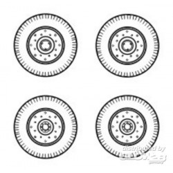 Chevrolet C.15A wheels small type 9x16 (Firestone)