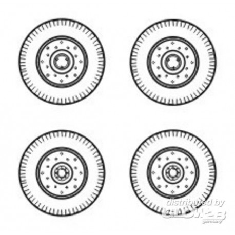 Chevrolet C.15A wheels small type 9x16 (Firestone)