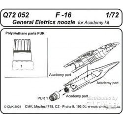 F-16 General Electric Exhaust Noozle für Academy Bausatz