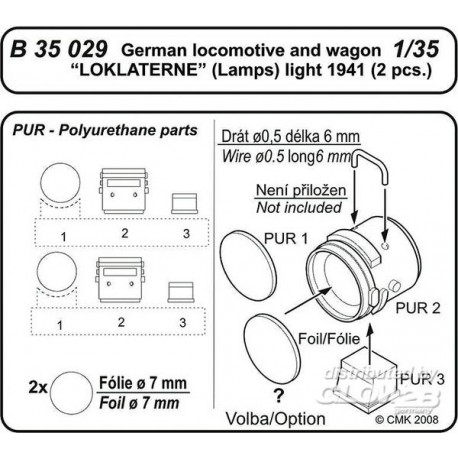 German lokomotive and vagon Loklaterne (Lamps) 1941