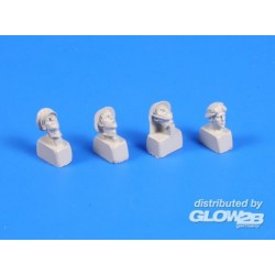 British WWII Desert rats head (4 pcs) 