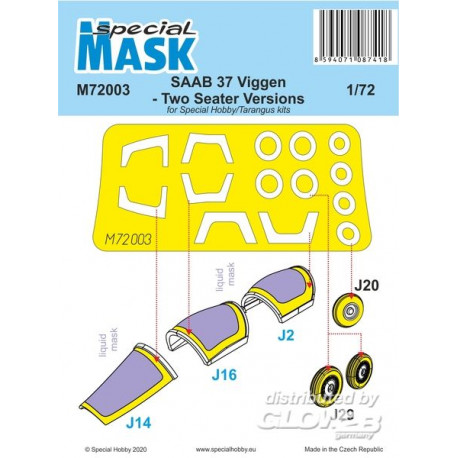 SAAB 37 Viggen Two Seater Mask 