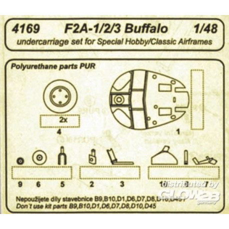 Buffalo F2A-1/2/3 undercarriage 