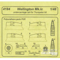 Wellington Mk.Ic Undercarriage Set Resin Detail Set für Trumpeter-Bausatz