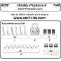 Bristol Pegasus II British radial engine 