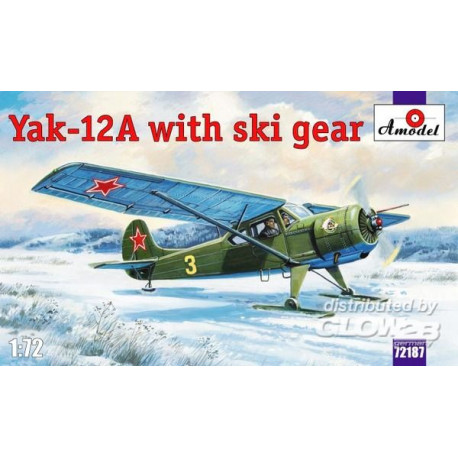 Yakovlev Yak-12A with ski gear 