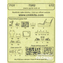 TSR 2 -  interior set für Airfix Bausatz