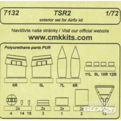 TSR 2 -  exterior set für Airfix Bausatz