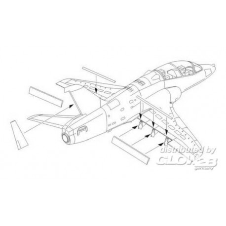 BAe Hawk 100 series control surfaces 