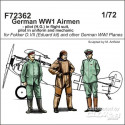 German WW1 Airmen-pilot(H.G.)in flight suit,pilot in uniform a.mechanic 