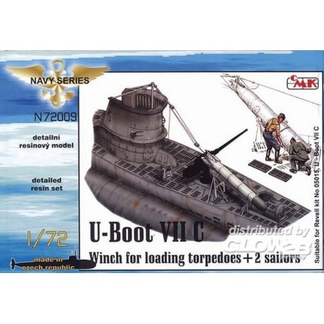 U-Boot Typ VII C Torpedowinsch für Revell-Bausatz