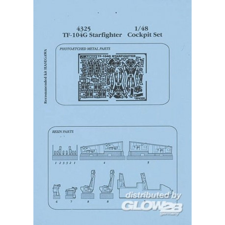 TF-104G Cockpit Set für Hasegawa-Bausatz