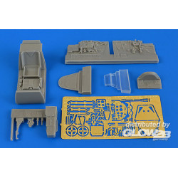 Bf 109G-5 (late)cockpit set f. Eduard 