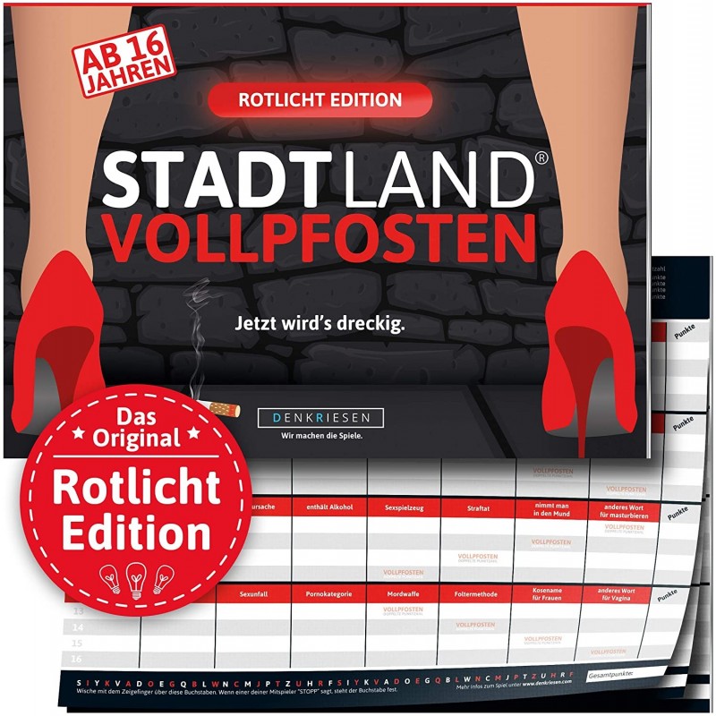 STADT LAND VOLLPFOSTEN Rotlicht EDITION - Games, Toys ...