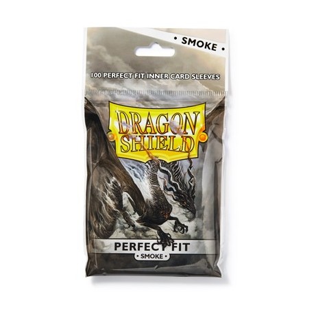 Dragon Shield: Perfect Fit Inner Sleeves ? Smoke/Clear(100)