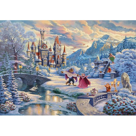 Puzzle Thomas Kinkade Die Schöne und das Beast 1000T