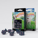 Sparkling Llama Dice Dark blue/Pink (7)