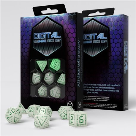 Digital Glowing Dice Set (7)