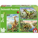 Puzzle Abenteuer mit den Dinosauriern 3x48T