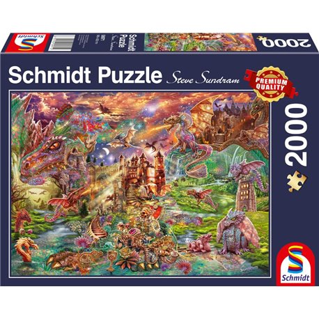 Puzzle 2000T Schatz der Drachen