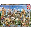 Puzzle Wahrzeichen Europa 2000T