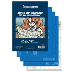 The Troubleshooters Karten und Blaupausen für Das U-Boot-Geheimnis (deutsch)
