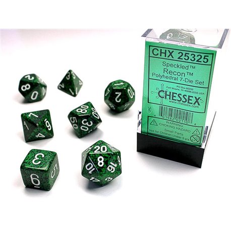 CHX25325 Speckled Polyhedral Recon 7-Die Set