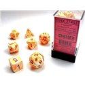 CHX27453 Festive Polyhedral Sunburst red 7-Die Set