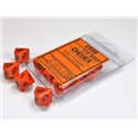 CHX26203 Opaque Orange/black Set d10 (10)