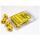 CHX26202 Opaque Yellow/black Set d10 (10)