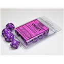 CHX26207 Opaque Purple/white Set d10 (10)