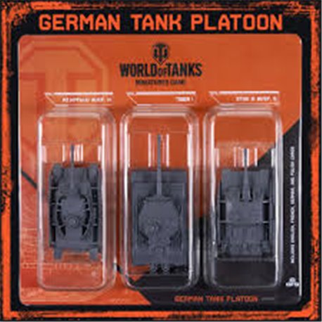 WOT World of Tanks German Tank Platoon (Panzer IV H, Tiger 1, StuG IIIG)