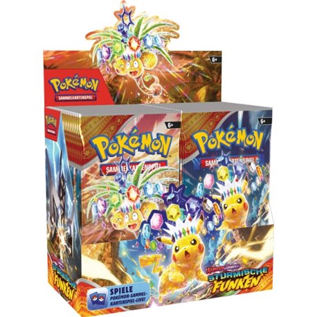 PKM Pokemon KP08 Stürmische Funken Booster Display 36 Deutsch