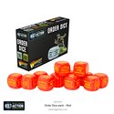 Bolt Action Orders Dice pack RED 12